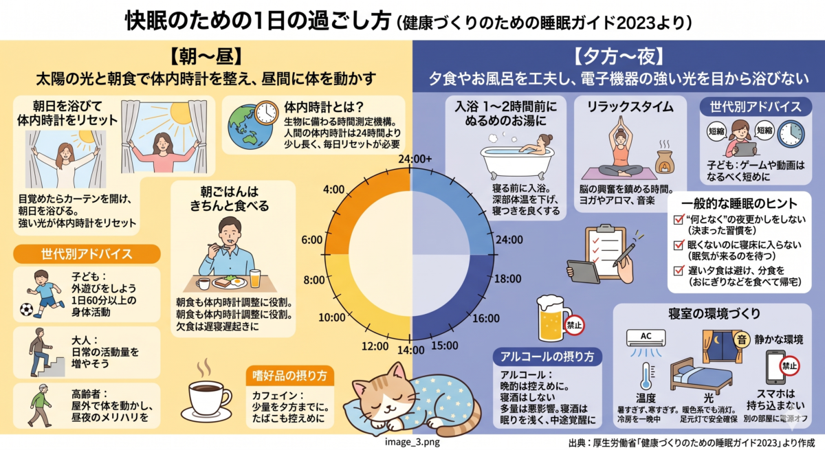 睡眠衛生の図